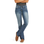 Picture of Ariat 10017217 R.E.A.L MR STR ICON STKBL STRAIGHT JEAN RAINSTORM