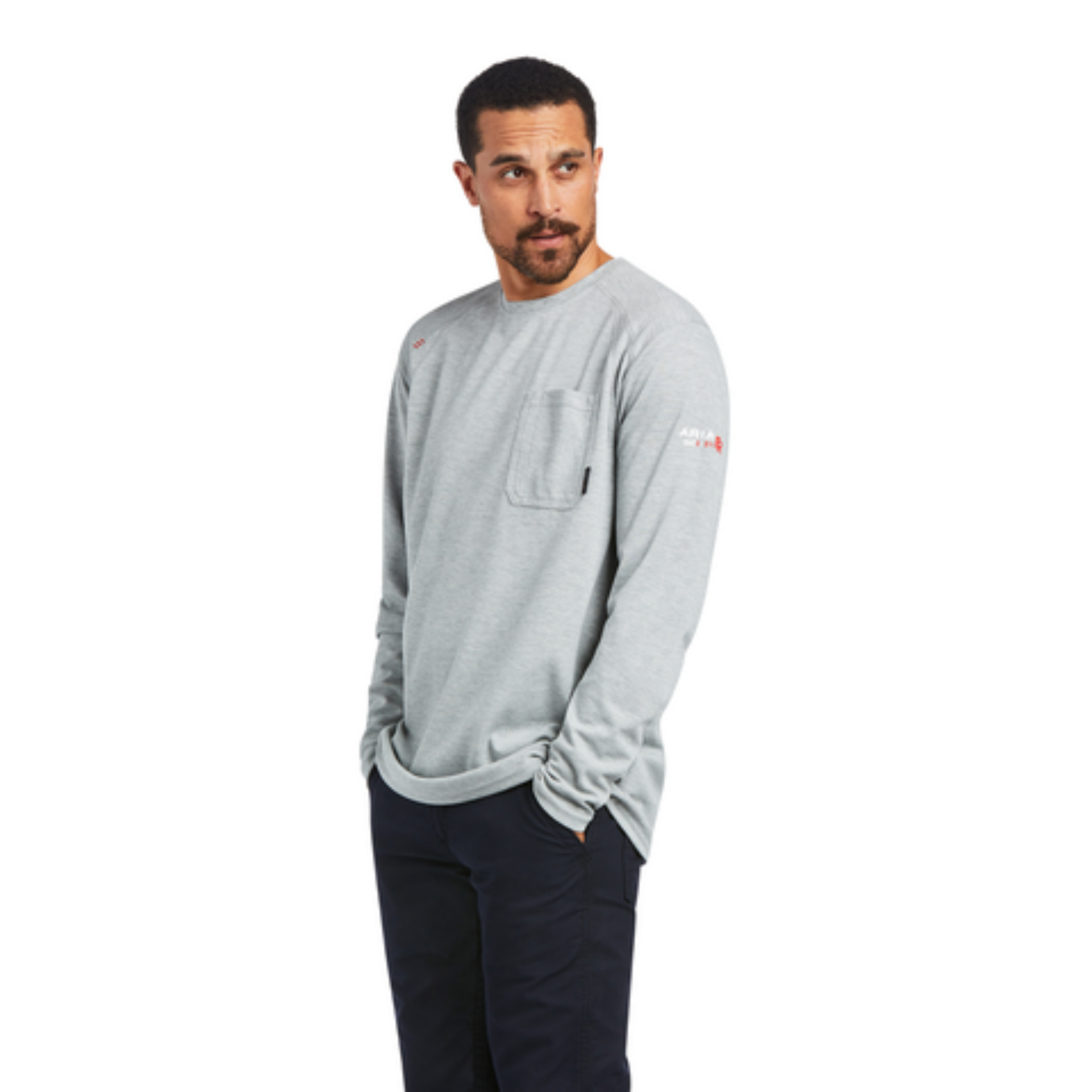 Picture of Ariat 10039228 FR MAX PROTECT INHERENT LS T-SHRT