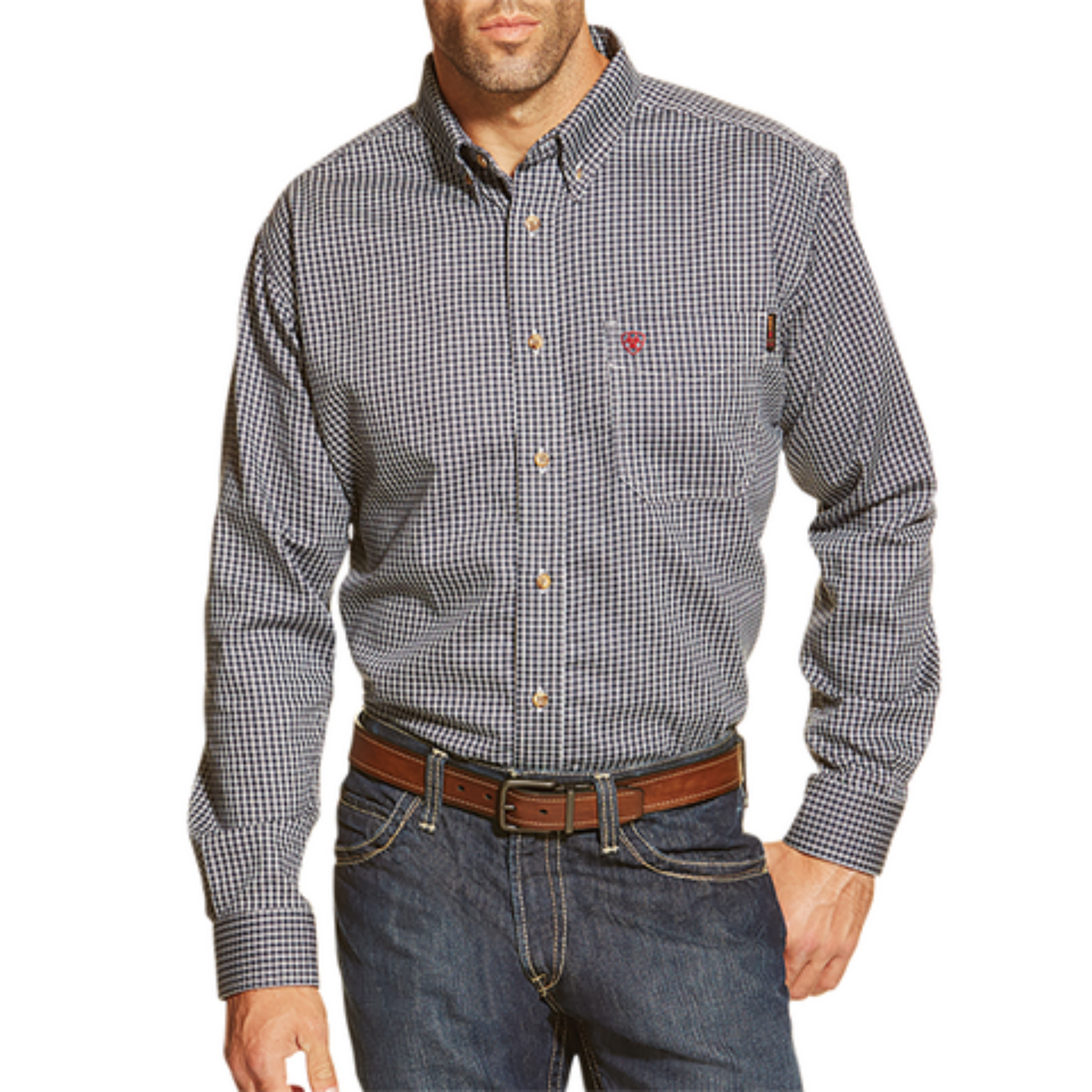 Picture of Ariat 10013513 FR BASIC LS WRK SHRT