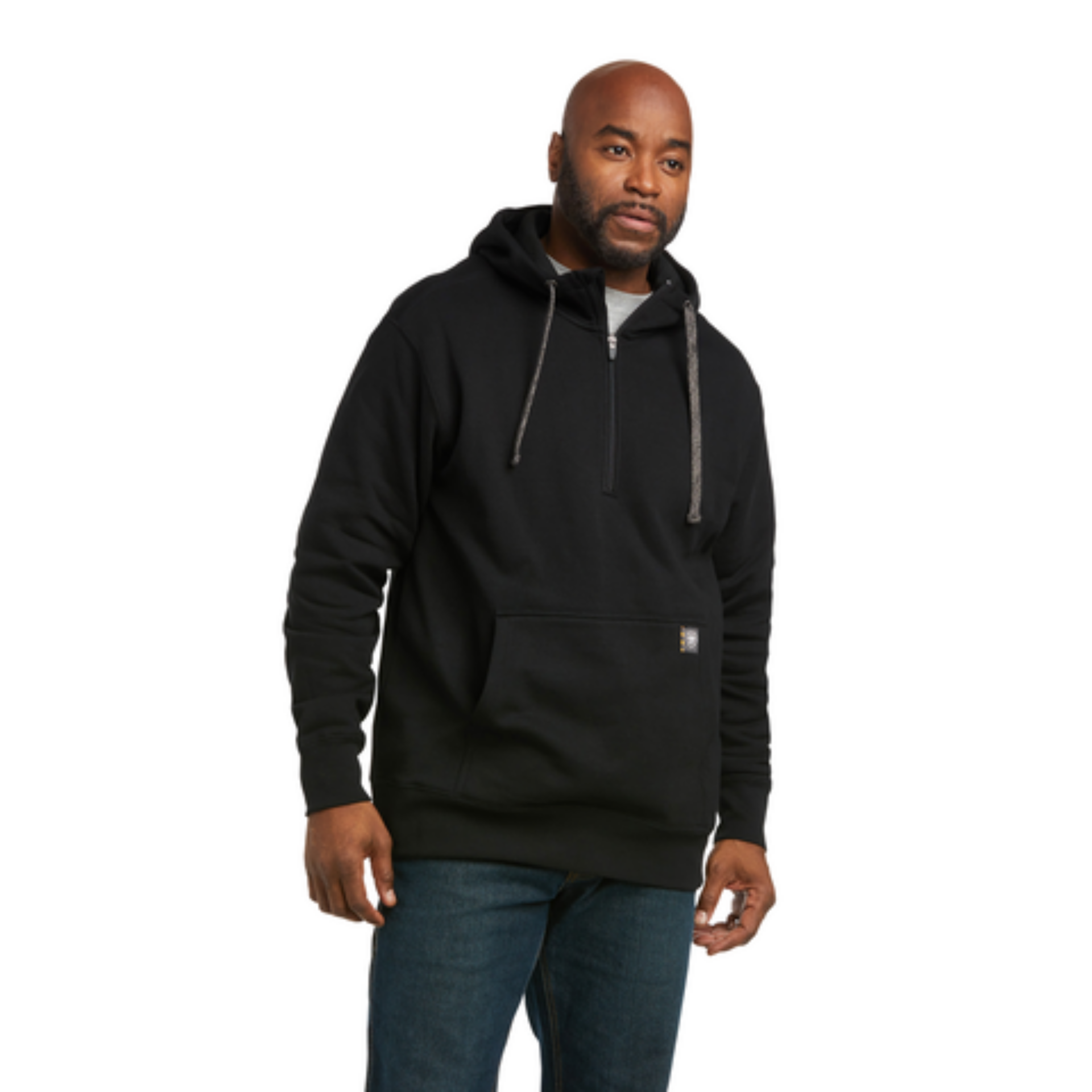 Picture of Ariat 10037725 REBAR WORKMAN 1/4 ZIP HOOD