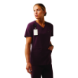 Picture of Ariat 10039713 CLARA 6 POCKET DURASTR SS SCRUB TOP