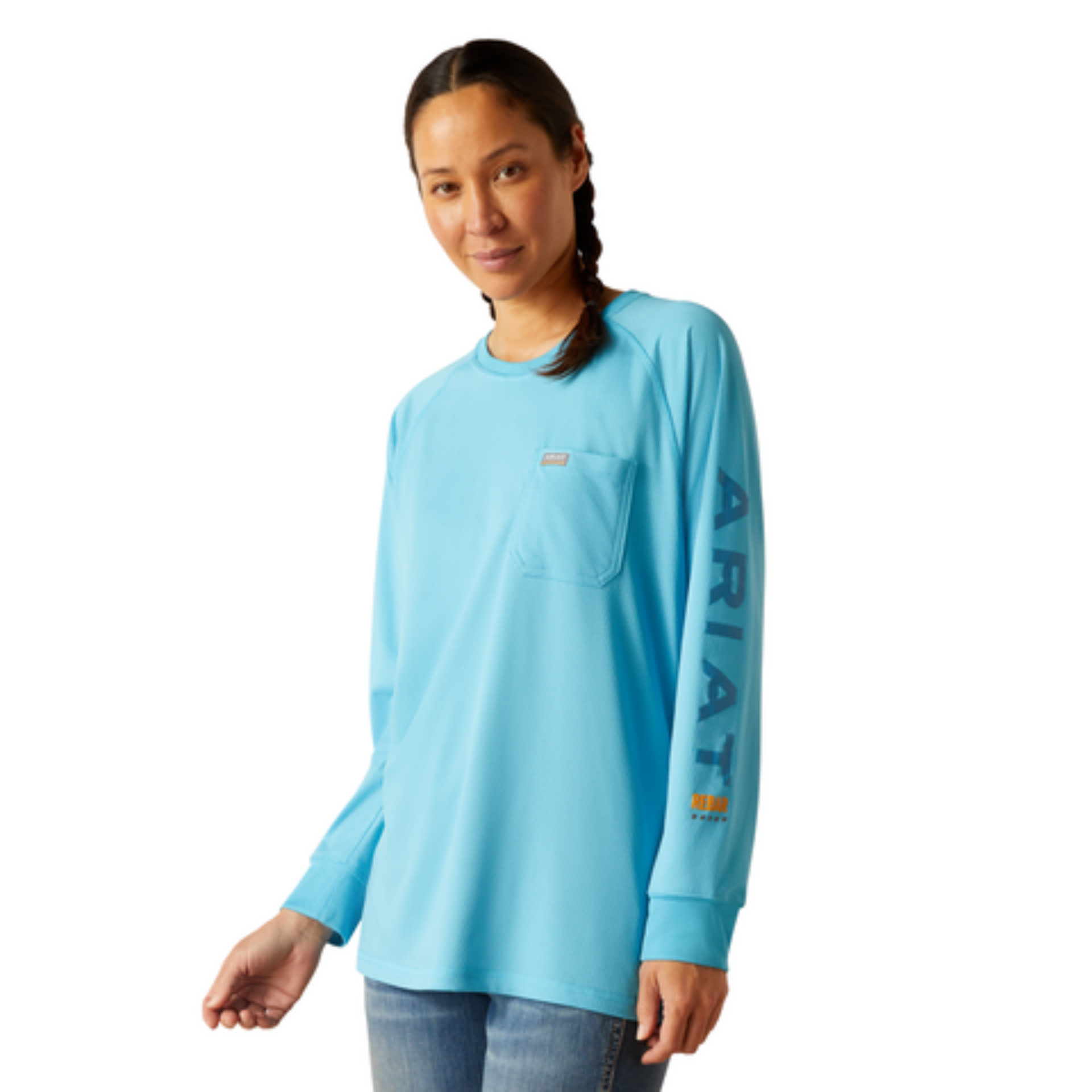 Picture of Ariat 10048765 REBAR HEAT FIGHTER LS T-SHRT