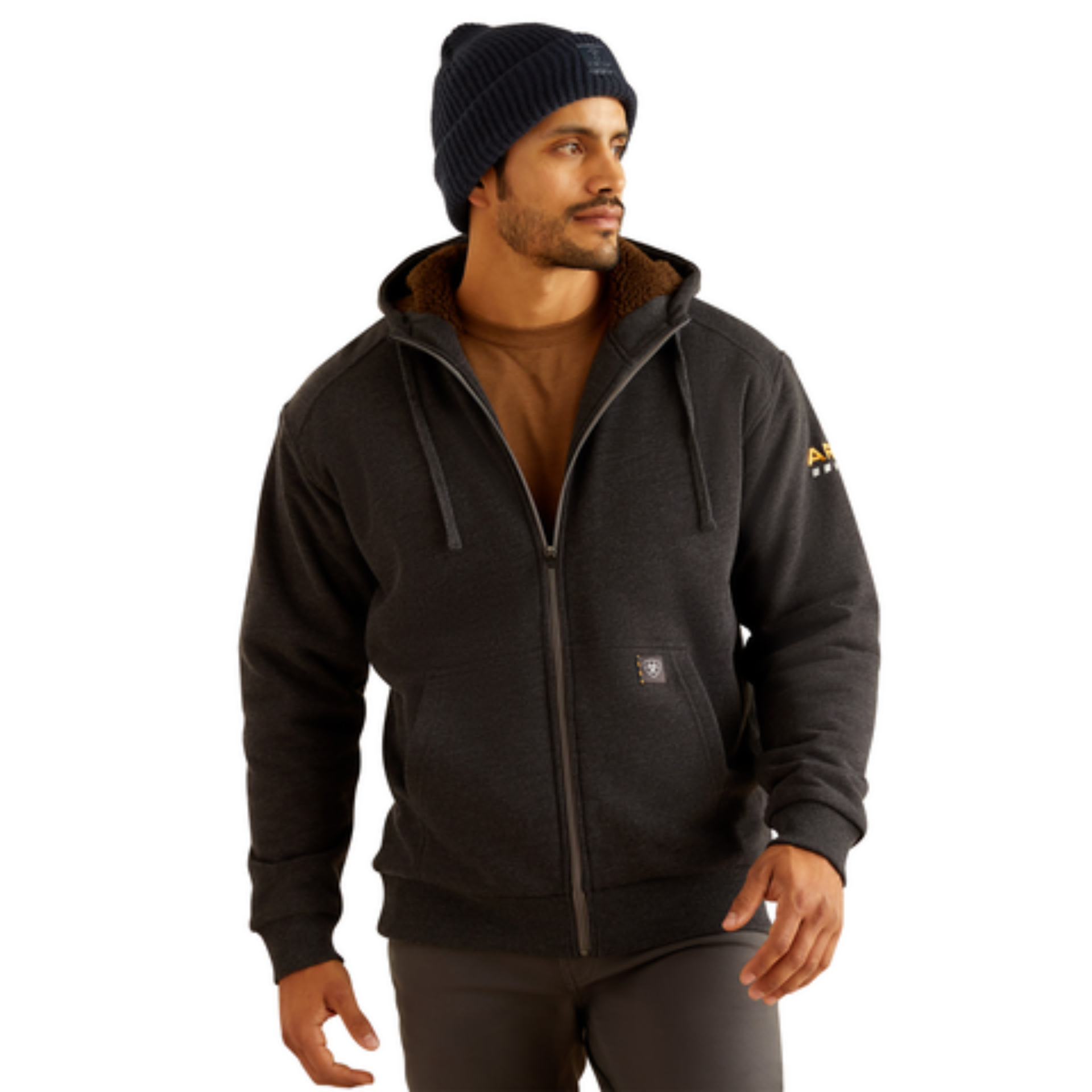 Picture of Ariat 10052080 REBAR ALL-WEATHER SHERPA-LINED FUL ZP HOOD