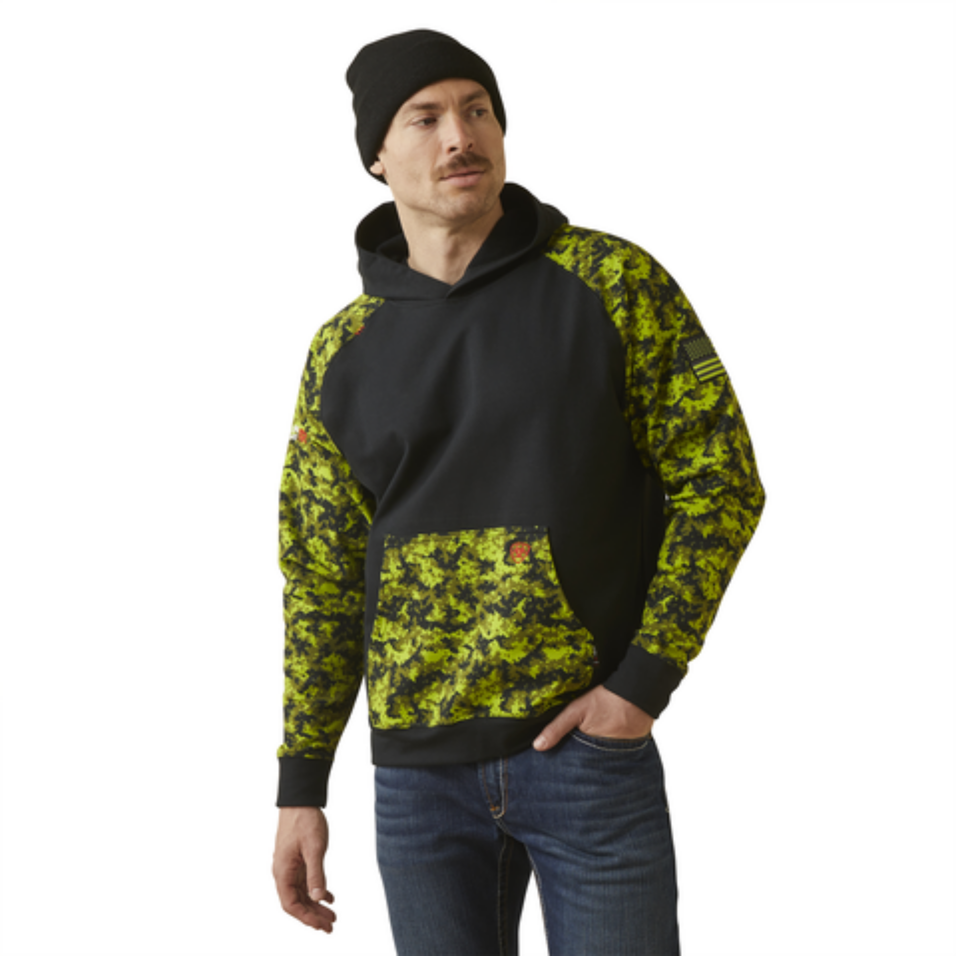 Picture of Ariat 10046610 FR DURASTRETCH PATRIOT HOOD