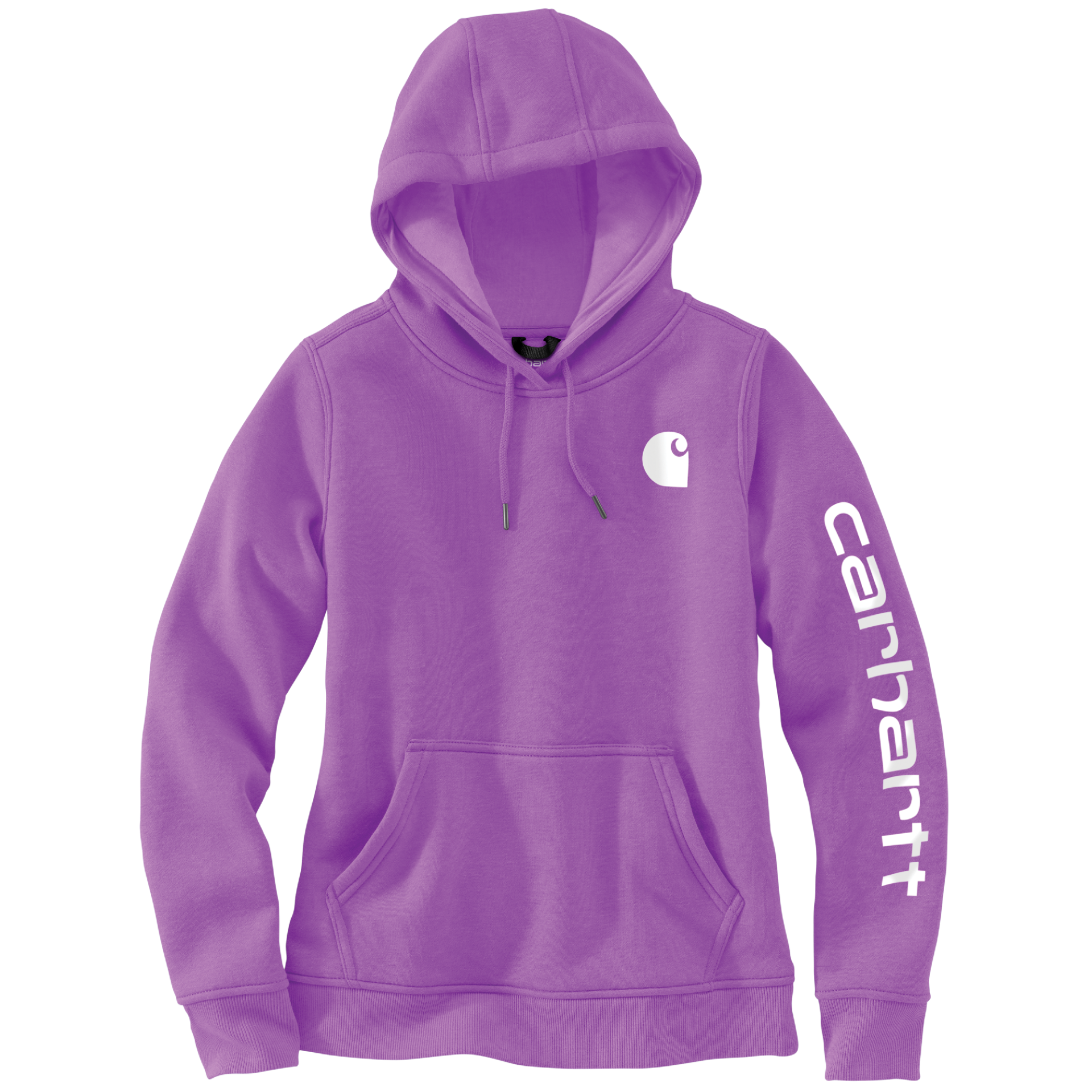 Picture of Carhartt 102791 Womens Relaxed Fit Midweight Logo Sleeve Graphic Sweatshirt