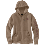 Picture of Carhartt 102791 Womens Relaxed Fit Midweight Logo Sleeve Graphic Sweatshirt