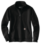 Picture of Carhartt 105295 Womens Relaxed Fit Midweight Quarter-Zip Mock-Neck Sweatshirt