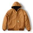 Picture of Carhartt 106673 Mens J140 Loose Fit Firm Duck Insulated Flannel-Lined Active Jac