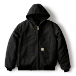 Picture of Carhartt 106673 Mens J140 Loose Fit Firm Duck Insulated Flannel-Lined Active Jac