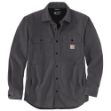 Picture of Carhartt 105419 Mens Rugged Flex™  Relaxed Fit Canvas Fleece-Lined Shirt Jac