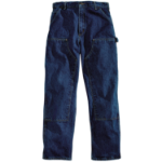 Picture of Carhartt B73 Mens Loose Fit Heavyweight Denim Double-Front Utility Logger Jean