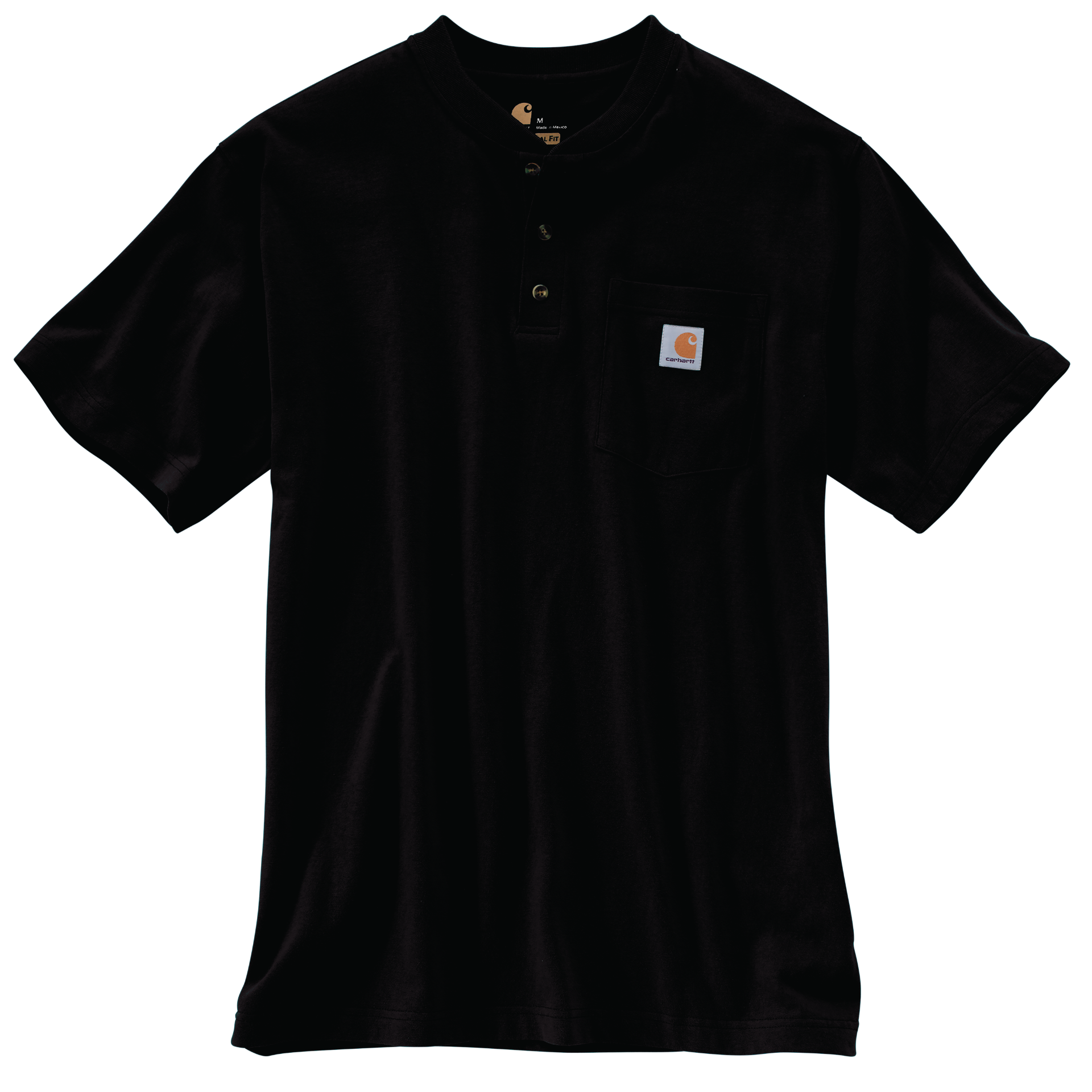 Picture of Carhartt K84 Mens Loose Fit Heavyweight Short-Sleeve Pocket Henley T-Shirt