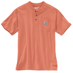 Picture of Carhartt K84 Mens Loose Fit Heavyweight Short-Sleeve Pocket Henley T-Shirt
