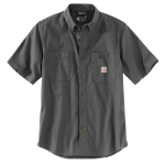 Picture of Carhartt 103555 Mens Rugged Flex® Relaxed Fit Midweight Canvas Short-Sleeve Shirt