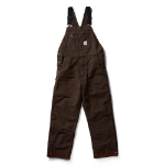 Picture of Carhartt 104031 Mens Loose Fit Washed Duck Insulated Bib Overall