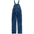 Picture of Carhartt R07 Mens Loose Fit Washed Denim Bib Overall