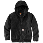 Picture of Carhartt 104050 Mens Loose Fit Washed Duck Insulated Active Jac