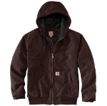 Picture of Carhartt 104050 Mens Loose Fit Washed Duck Insulated Active Jac