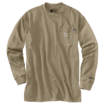Picture of Carhartt 100235 Mens Flame Resistant Force Loose Fit Midweight Long-Sleeve Pocket T-Shirt
