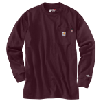 Picture of Carhartt 100235 Mens Flame Resistant Force Loose Fit Midweight Long-Sleeve Pocket T-Shirt
