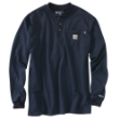 Picture of Carhartt 100237 Mens Flame Resistant Force Loose Fit Midweight Long-Sleeve Pocket Henley T-Shirt