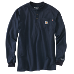 Picture of Carhartt 100237 Mens Flame Resistant Force Loose Fit Midweight Long-Sleeve Pocket Henley T-Shirt
