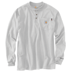 Picture of Carhartt 100237 Mens Flame Resistant Force Loose Fit Midweight Long-Sleeve Pocket Henley T-Shirt