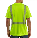 Picture of Carhartt 100495 Mens High-Visibility Force Relaxed Fit Lightweight Short-Sleeve Class 2 T-Shirt