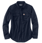 Picture of Carhartt 102459 Womens Flame Resistant Rugged Flex® Relaxed Fit Midweight Twill Long-Sleeve Shirt