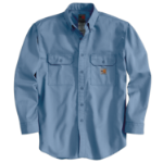 Picture of Carhartt FRS160 Mens Flame Resistant Loose Fit Midweight Twill Long-Sleeve Shirt