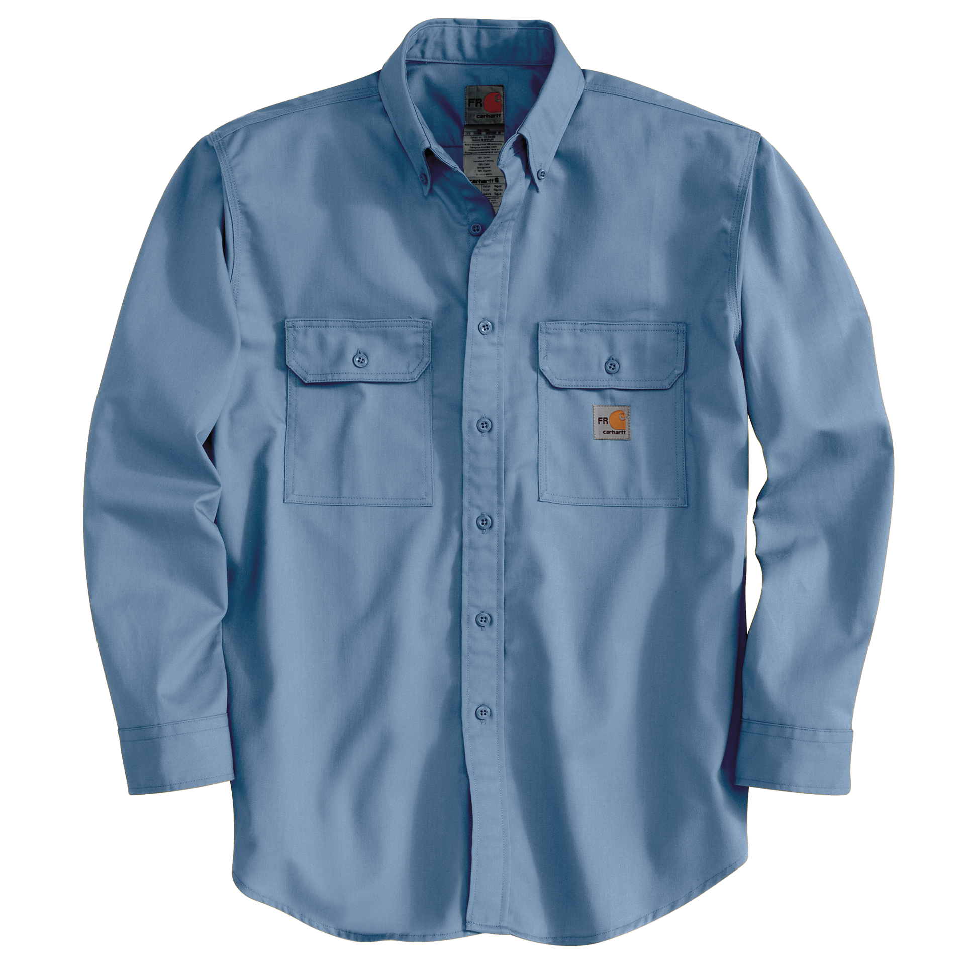 Picture of Carhartt FRS160 Mens Flame Resistant Loose Fit Midweight Twill Long-Sleeve Shirt