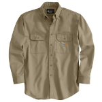 Picture of Carhartt FRS160 Mens Flame Resistant Loose Fit Midweight Twill Long-Sleeve Shirt