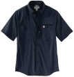 Picture of Carhartt 102537 Mens RUGGED PROFESSIONAL™ SERIES Relaxed Fit Canvas Short Sleeve Work Shirt