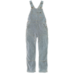 Picture of Carhartt 103042 Womens Relaxed Fit Denim Railroad Stripe Bib Overall