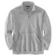 Picture of Carhartt 105294 Mens Loose Fit Midweight Quarter-Zip Mock-Neck Sweatshirt