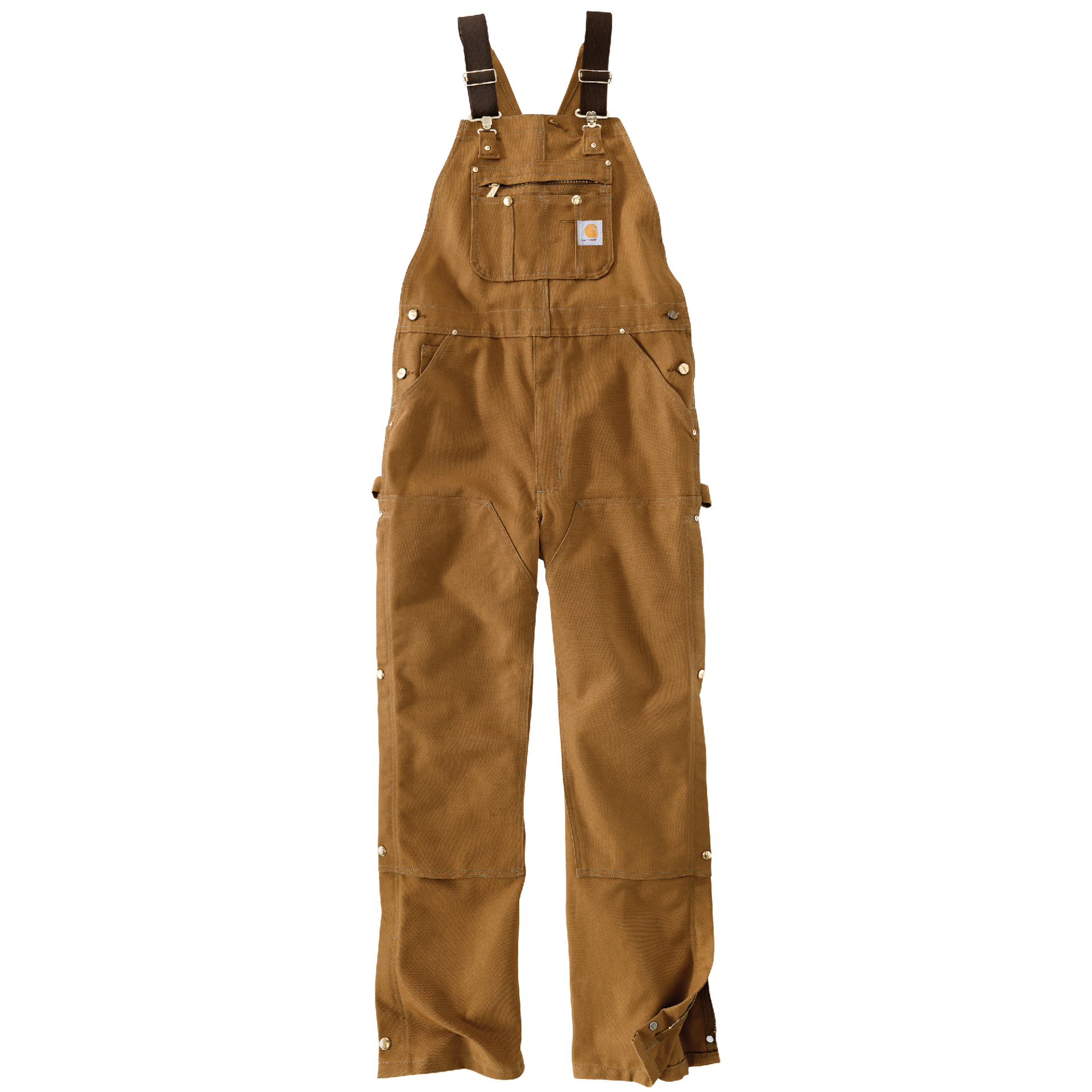 Picture of Carhartt 106671 Mens Loose Fit Firm Duck Bib Overall