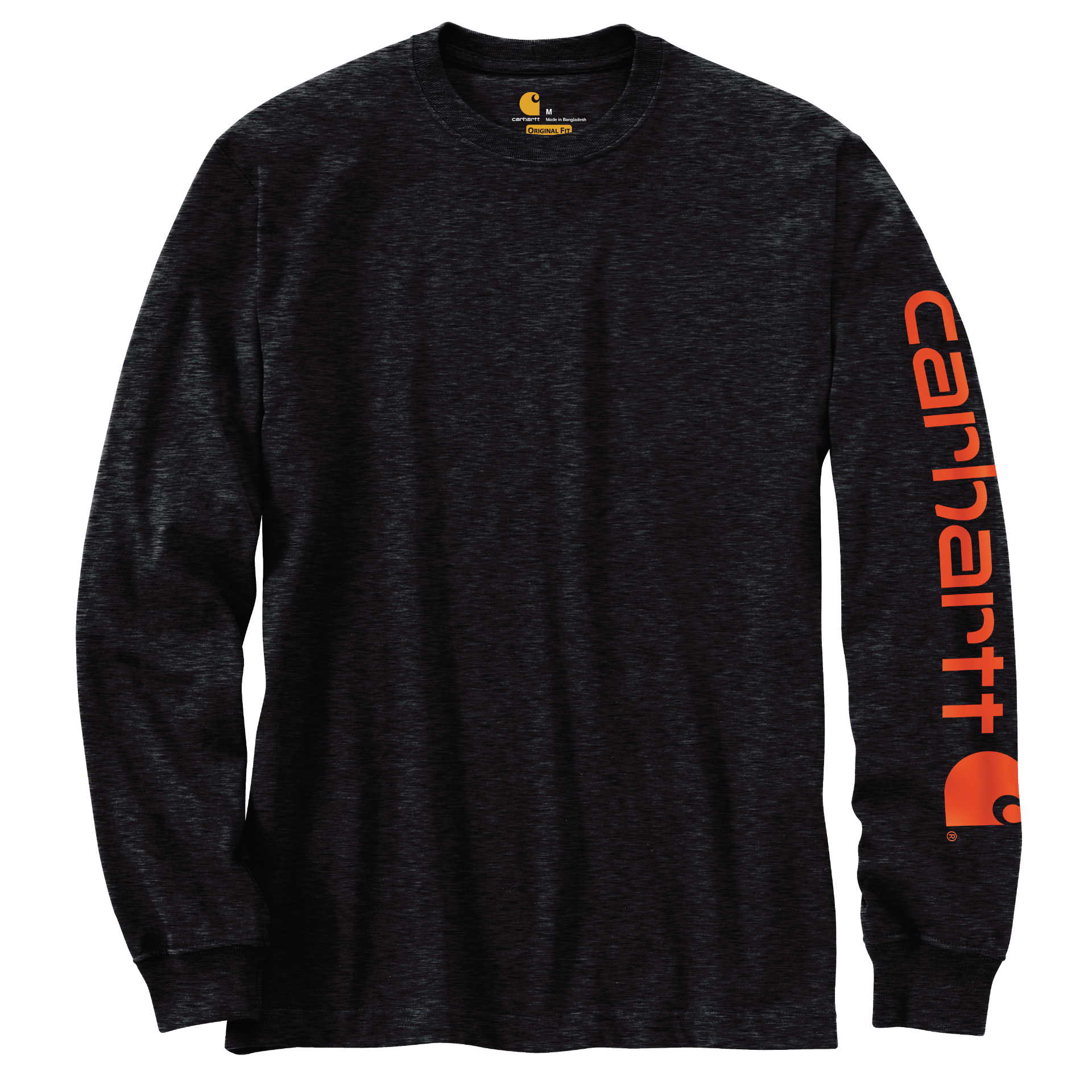 Picture of Carhartt K231 Mens Loose Fit Heavyweight Long-Sleeve Logo Sleeve Graphic T-Shirt