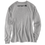 Picture of Carhartt K231 Mens Loose Fit Heavyweight Long-Sleeve Logo Sleeve Graphic T-Shirt