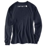 Picture of Carhartt K231 Mens Loose Fit Heavyweight Long-Sleeve Logo Sleeve Graphic T-Shirt