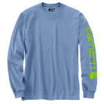 Picture of Carhartt K231 Mens Loose Fit Heavyweight Long-Sleeve Logo Sleeve Graphic T-Shirt