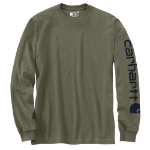 Picture of Carhartt K231 Mens Loose Fit Heavyweight Long-Sleeve Logo Sleeve Graphic T-Shirt