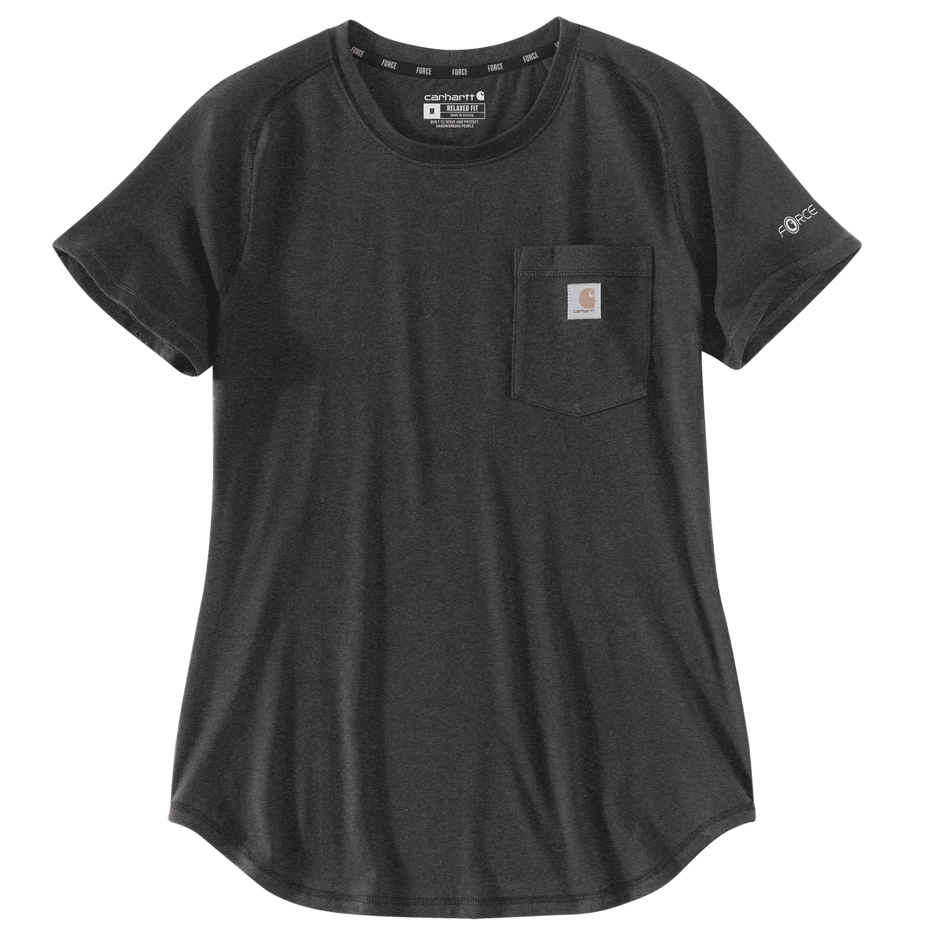 Picture of Carhartt 105415 Womens Force Relaxed Fit Midweight Pocket T-Shirt