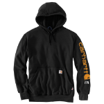 Picture of Carhartt 104505 Mens Flame Resistant Force Loose Fit Midweight Logo Sleeve Graphic Sweatshirt