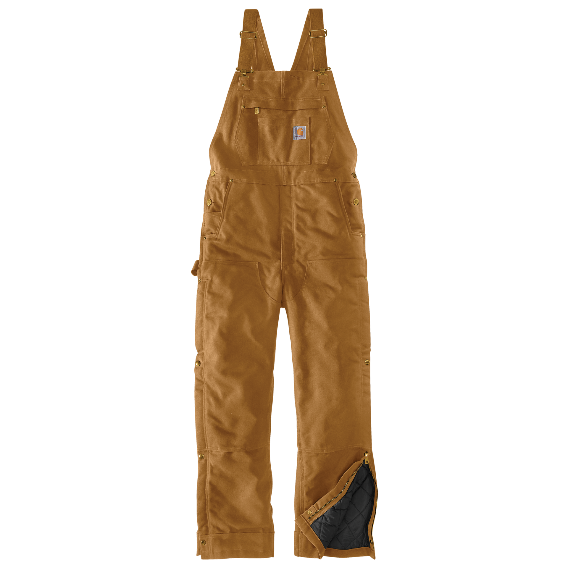 Picture of Carhartt 106672 Mens Loose Fit Firm Duck Insulated Bib Overall