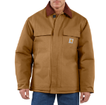 Picture of Carhartt 106674 Mens C003 Loose Fit Firm Duck Insulated Traditional Coat
