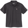 Picture of Carhartt 106662 Mens Force Relaxed Fit Lightweight Short-Sleeve Pocket Polo