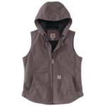 Picture of Carhartt 104026 Womens Relaxed Fit Washed Duck Insulated Hooded Vest