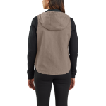 Picture of Carhartt 104026 Womens Relaxed Fit Washed Duck Insulated Hooded Vest