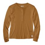 Picture of Carhartt 106480 Womens TENCEL™ Fiber Series Relaxed Fit Long-Sleeve Ribbed Henley