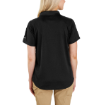Picture of Carhartt 106663 Womens Force Relaxed Fit Lightweight Short-Sleeve Pocket Polo